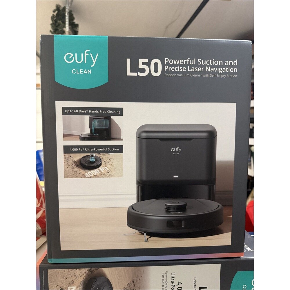 Eufy L50 Robot Vacuum, Self-Empty, Laser Navigation, Multi-Floor Cleaning New